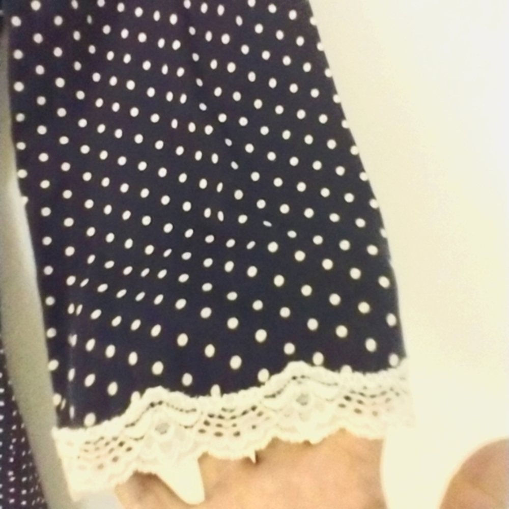 Belabumbum Lingerie & Maternity Polka Dot Lace Robe Size S/M NWT - Picture 5 of 7